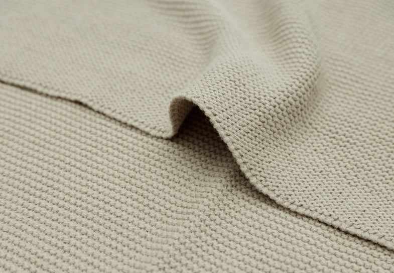 Jollein Crib Blanket 75x100cm | Basic Knit Olive Green
