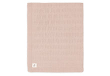 Jollein Crib Blanket 75x100cm | Grain Knit Wild Rose