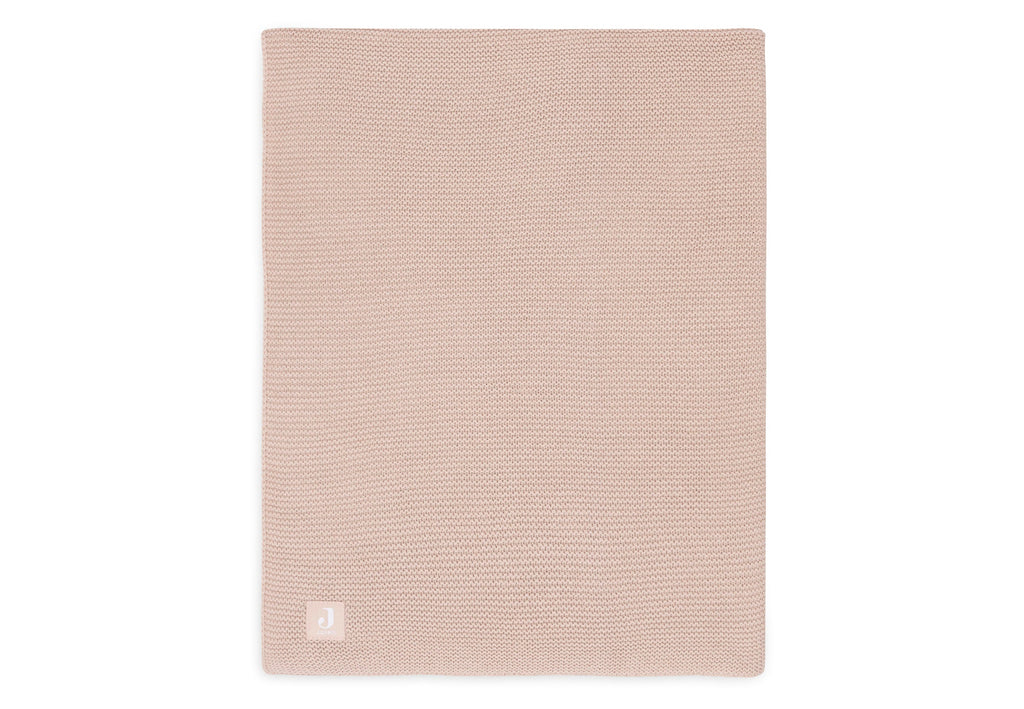 Jollein Crib Blanket 75x100cm | Basic Knit Wild Rose