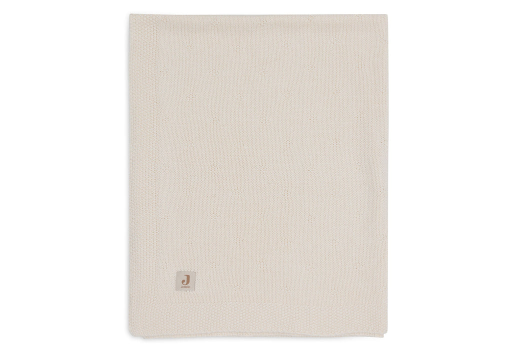 Jollein Crib Blanket 75x100cm Cozy Knit Ivory