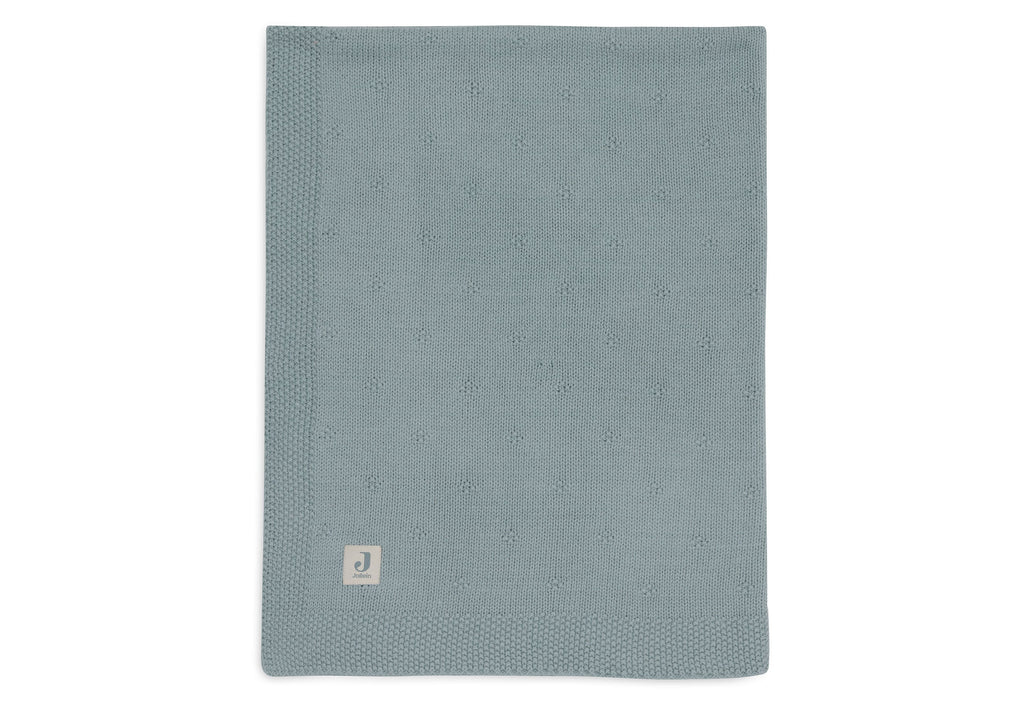 Jollein Crib Blanket 75x100cm Cozy Knit Sea Green