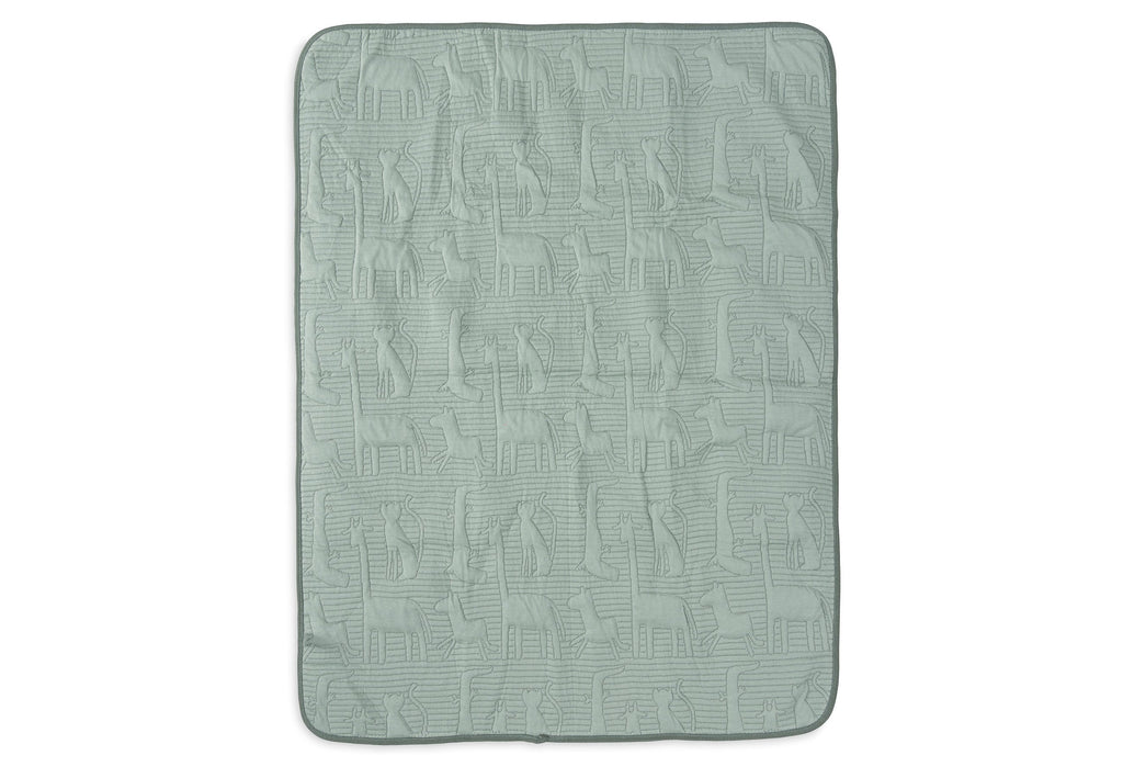 Jollein Crib Blanket 75x100cm Jungle Jambo Ash Green/Laurel