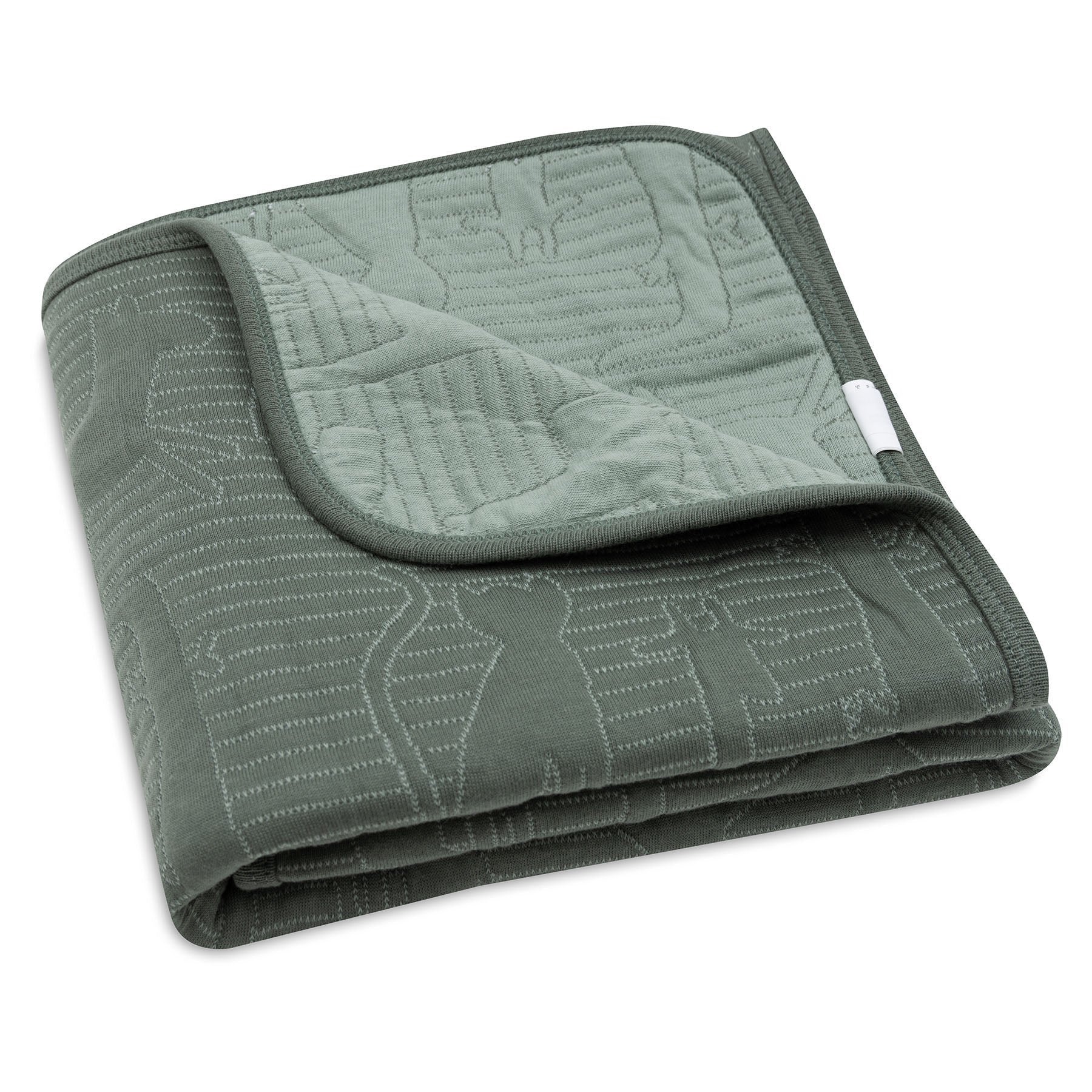 Jollein Crib Blanket 75x100cm Jungle Jambo Ash Green/Laurel