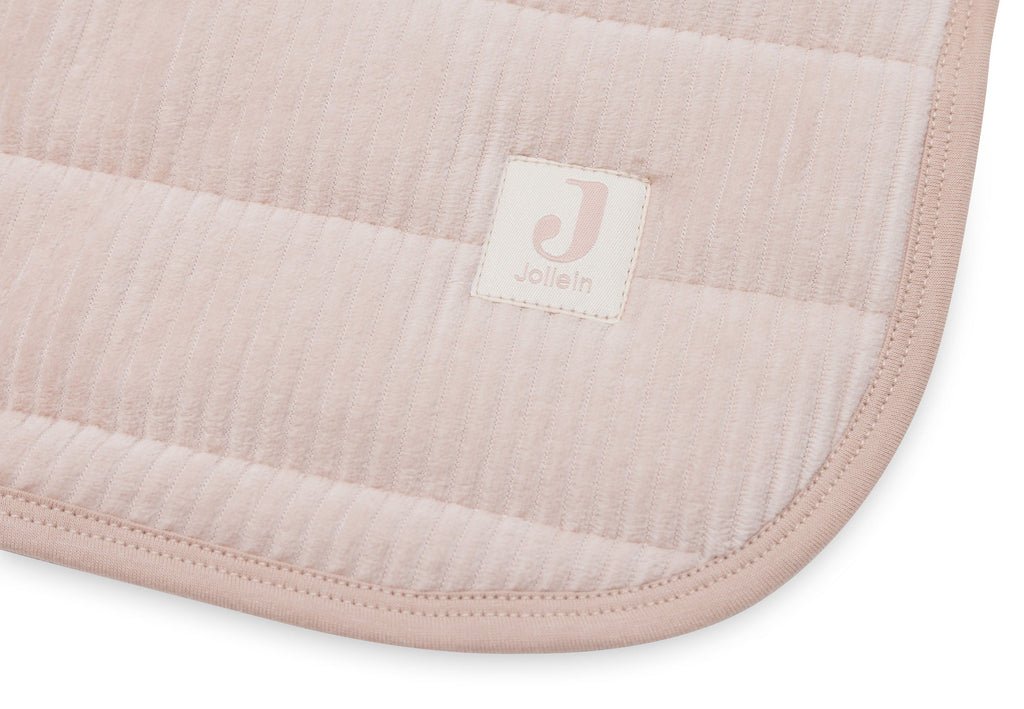 Jollein Blanket Crib 75x100cm Velvet Rib | Wild Rose