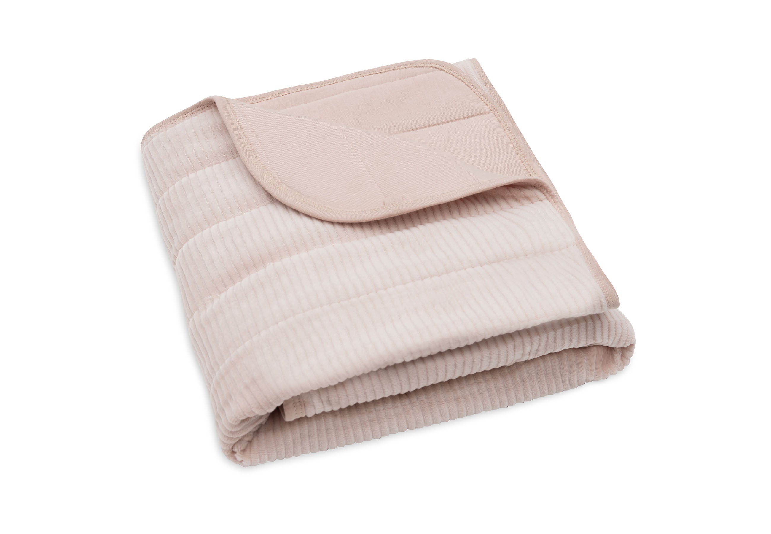 Jollein Blanket Crib 75x100cm Velvet Rib | Wild Rose