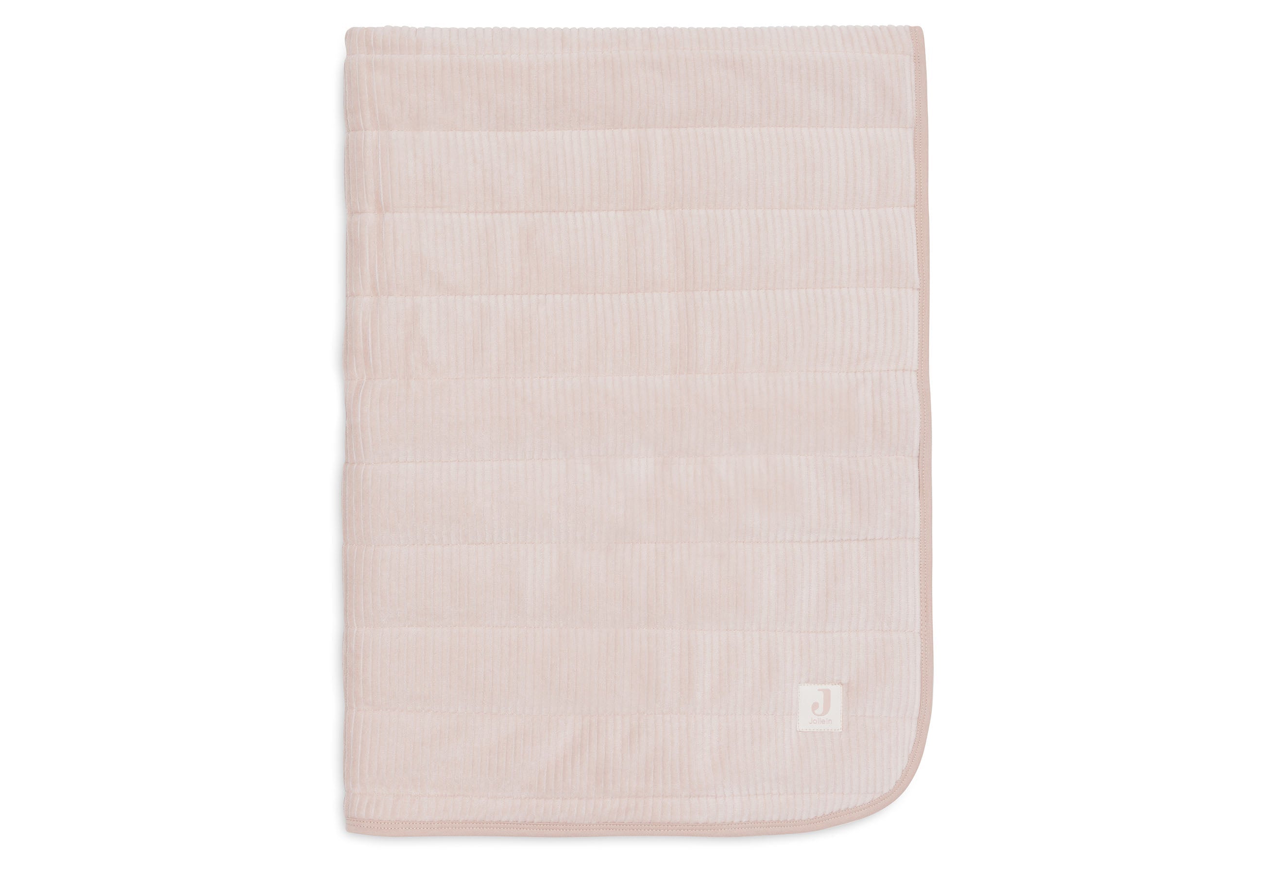 Jollein Blanket Crib 75x100cm Velvet Rib | Wild Rose