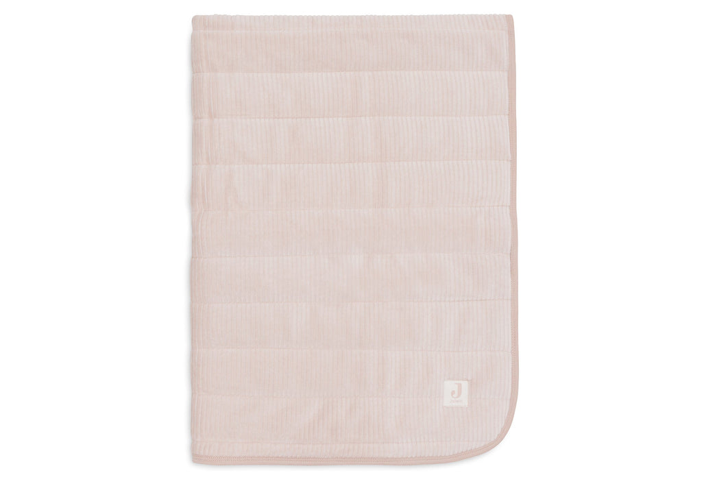 Jollein Blanket Crib 75x100cm Velvet Rib | Wild Rose