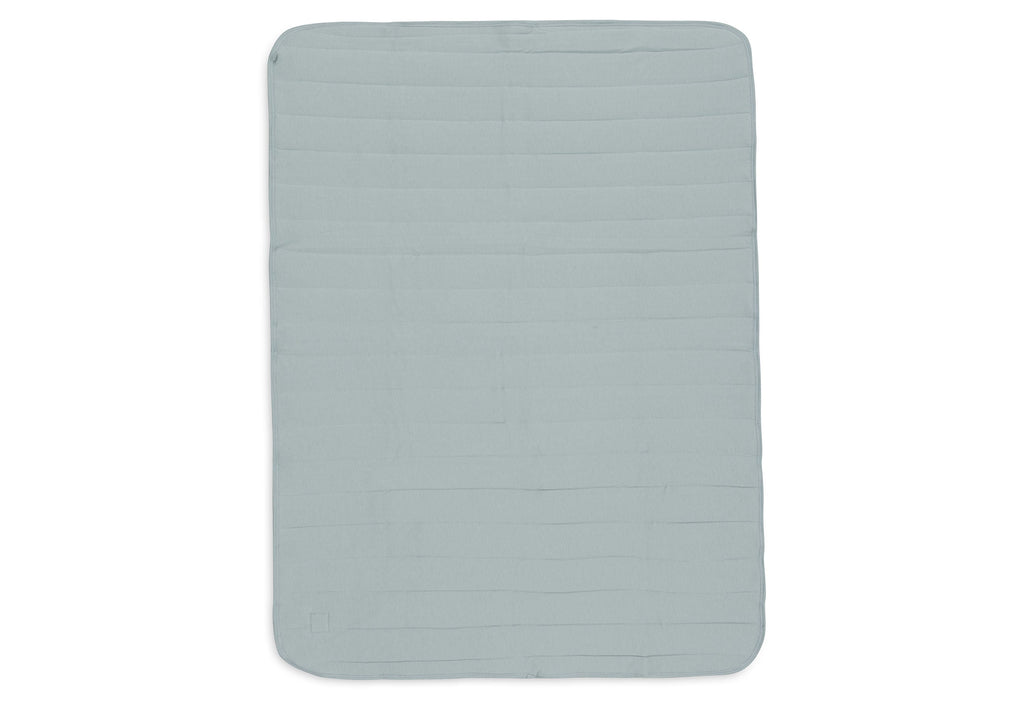 Jollein Blanket Crib 75x100cm Velvet Rib | SeaGreen