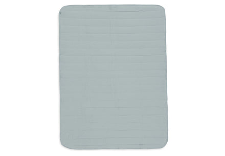 Jollein Blanket Crib 75x100cm Velvet Rib | SeaGreen