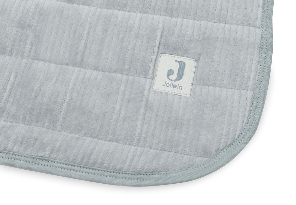 Jollein Blanket Crib 75x100cm Velvet Rib | SeaGreen