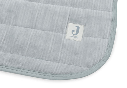 Jollein Blanket Crib 75x100cm Velvet Rib | SeaGreen
