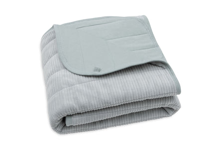 Jollein Blanket Crib 75x100cm Velvet Rib | SeaGreen