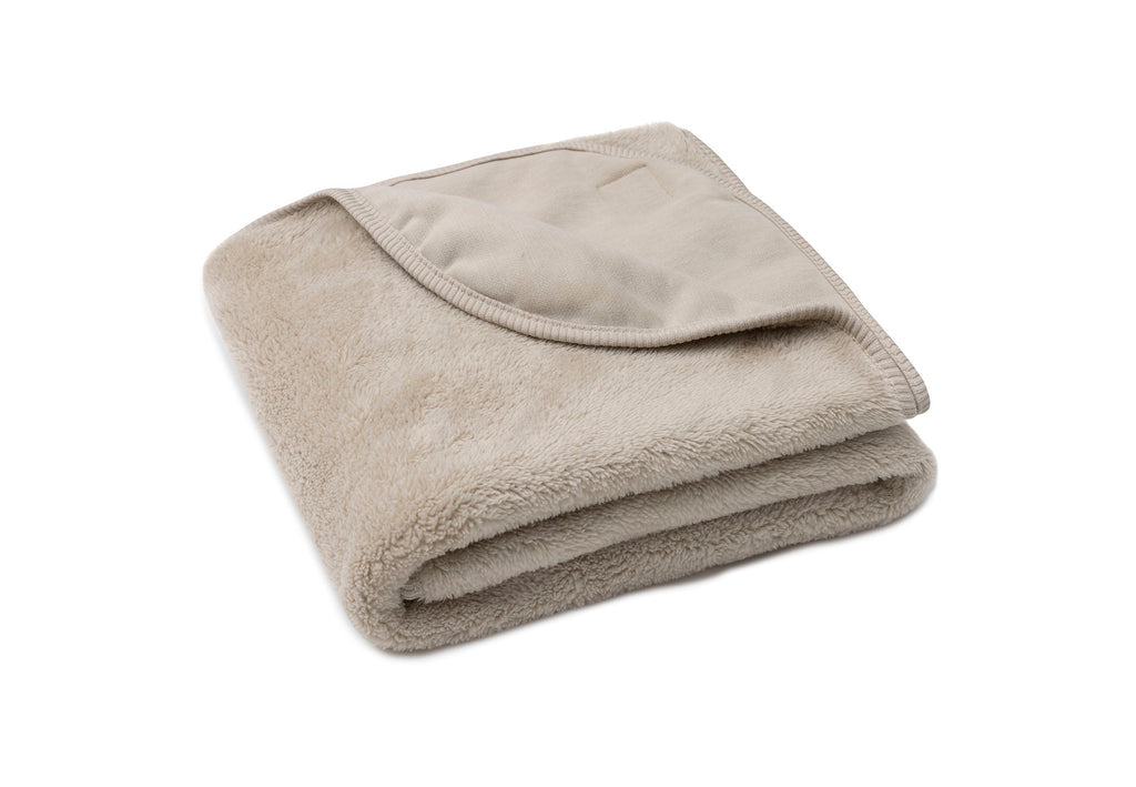 Jollein Blanket Crib 75x100cm Basic Jersey/Sherpa | Hot Sand