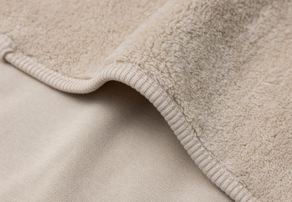 Jollein Blanket Crib 75x100cm Basic Jersey/Sherpa | Hot Sand