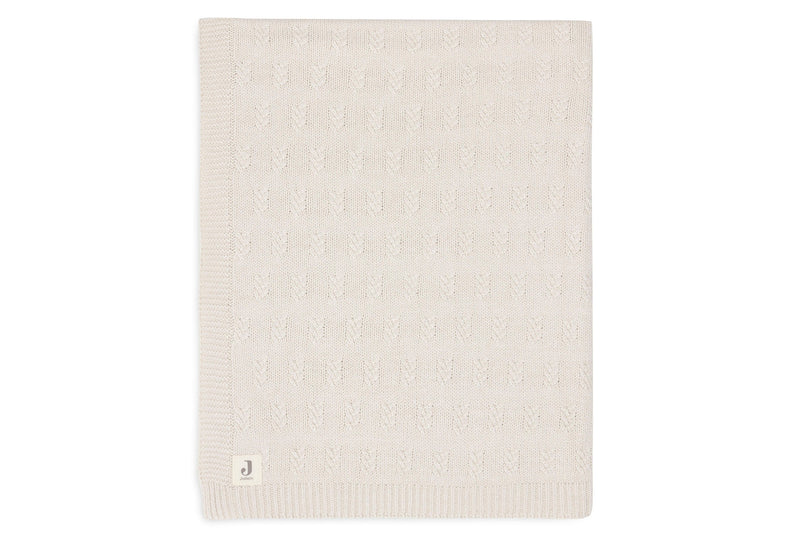 Jollein Crib Blanket 100x150cm | Grain Knit Oatmeal