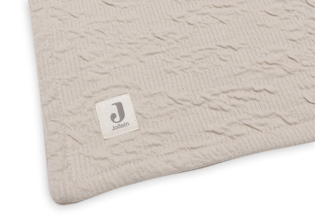 Jollein Crib Blanket 100x150cm | Soft Waves Nougat /Velvet