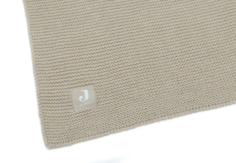 Jollein Crib Blanket 100x150cm | Basic Knit Olive Green