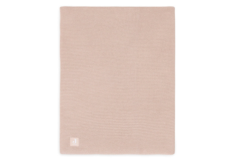 Jollein Crib Blanket 100x150cm | Basic Knit Wild Rose