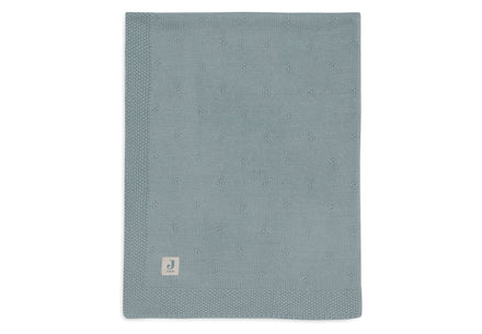 Jollein Crib Blanket 100x150cm Cozy Knit Sea Green