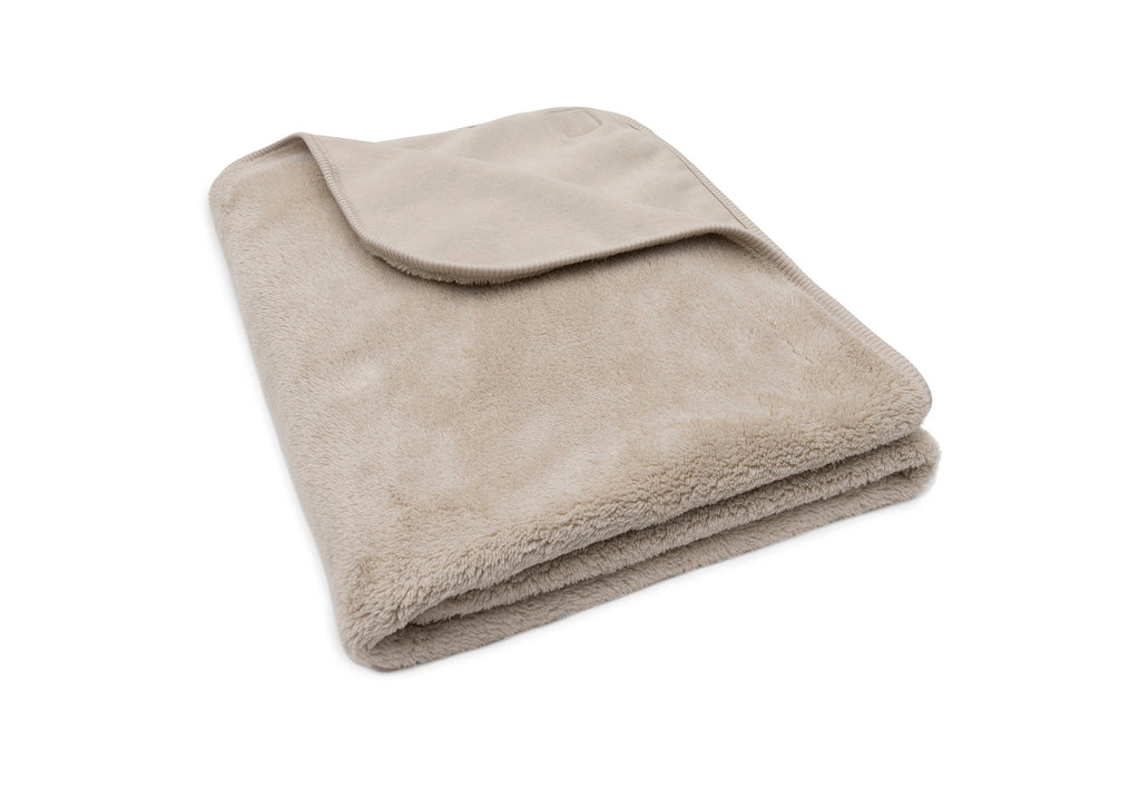 Jollein Blanket Crib 100x150cm Basic Jersey/Sherpa | Hot Sand