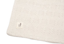 Jollein Crib Blanket 75x100cm | Grain Knit Oatmeal /Velvet