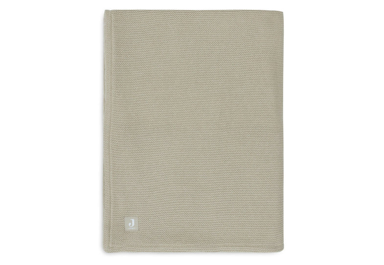 Jollein Crib Blanket Fleece 75x100cm | Basic Knit Olive Green