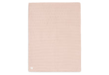 Jollein Crib Blanket 75x100cm | Grain Knit Wild Rose /Velvet