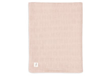 Jollein Crib Blanket 75x100cm | Grain Knit Wild Rose /Velvet