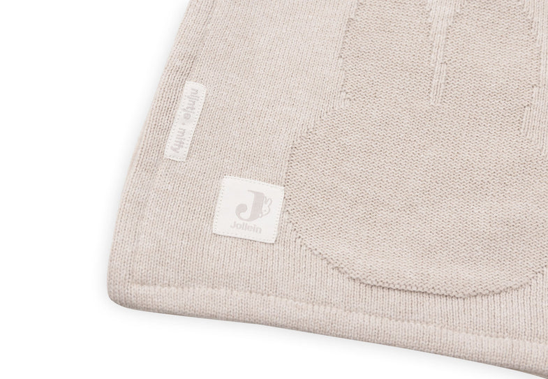 Jollein Blanket Cradle 75x100cm Miffy Tog 1.5 | Nougat/Coral Fleece