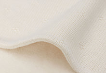 Jollein Crib Blanket 75x100cm Cozy Knit Ivory/Velvet