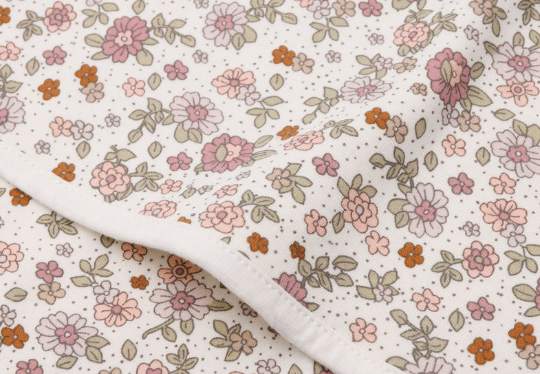 Jollein Blanket Crib Jersey 75x100cm | Retro Flowers