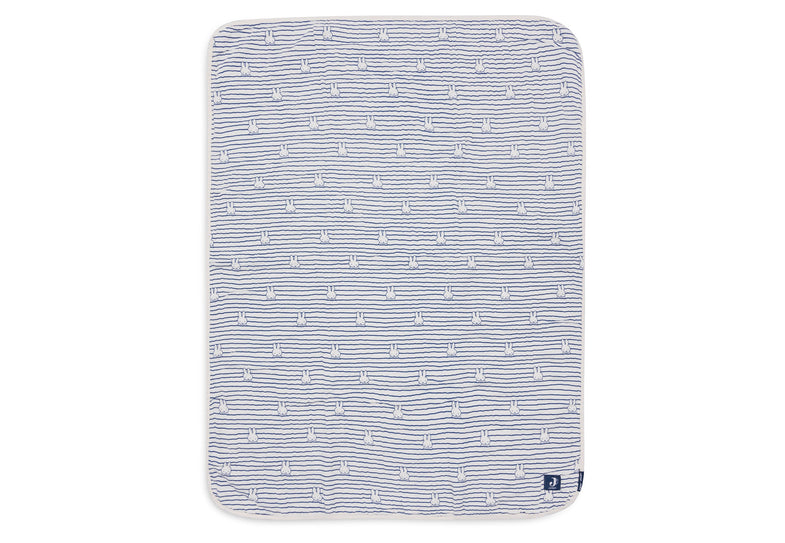 Jollein Blanket Hydrophile cradle 75x100cm | Miffy Stripe Navy