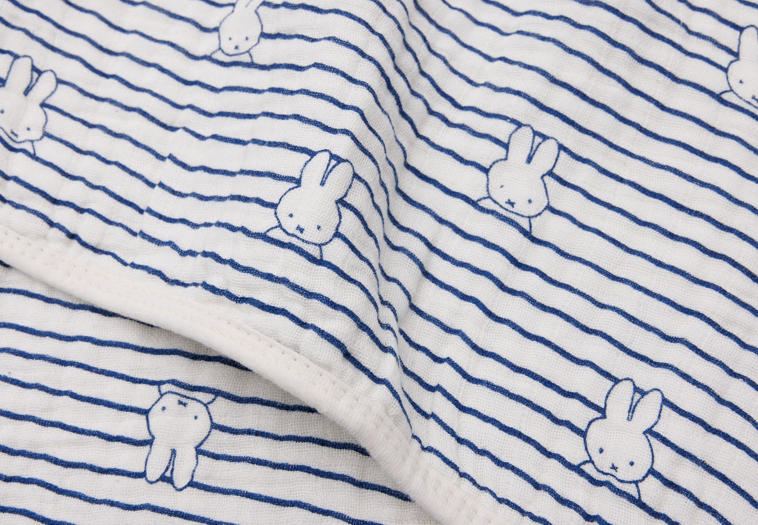 Jollein Blanket Hydrophile cradle 75x100cm | Miffy Stripe Navy