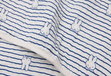 Jollein Blanket Hydrophile cradle 75x100cm | Miffy Stripe Navy