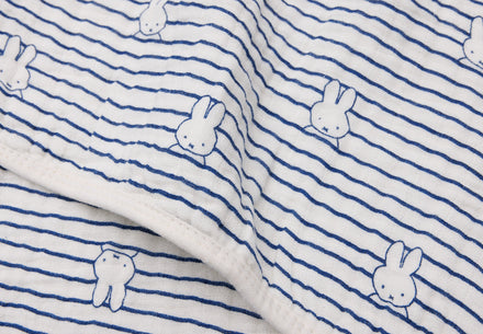 Jollein Blanket Hydrophile cradle 75x100cm | Miffy Stripe Navy