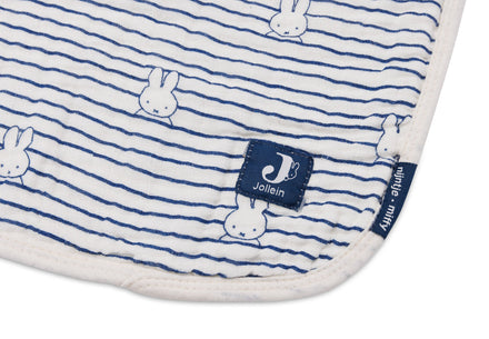 Jollein Blanket Hydrophile cradle 75x100cm | Miffy Stripe Navy