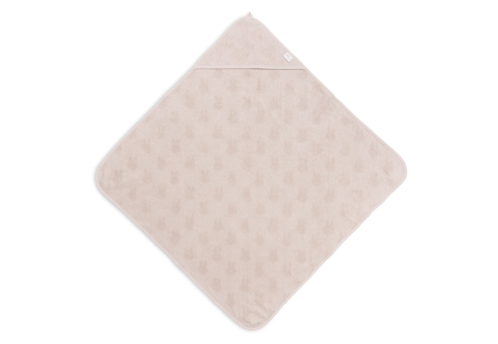 Jollein Bathcape terry cloth 75x75cm Miffy Jacquard | Nougat