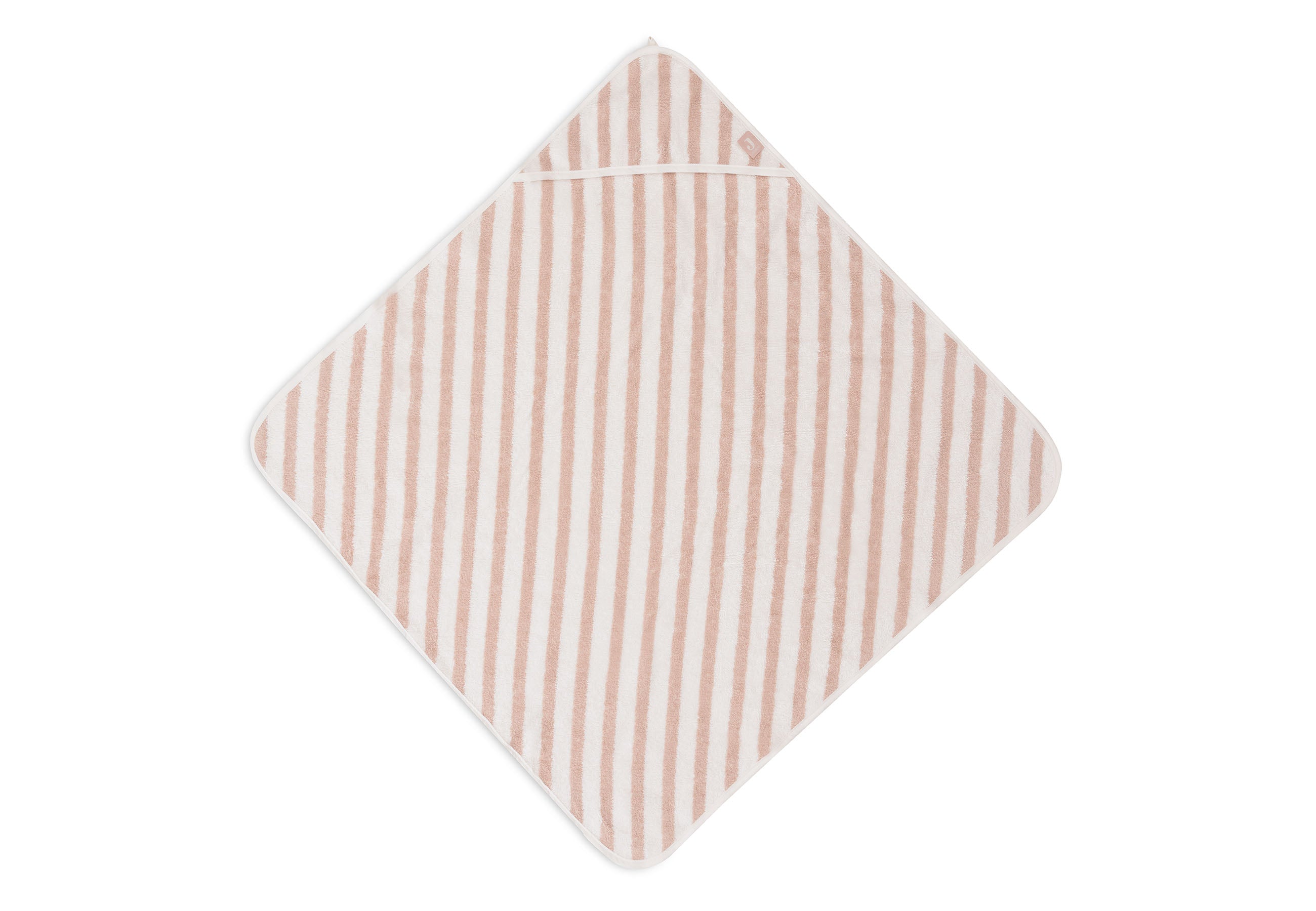 Jollein Bathcape 75x75cm | Stripe Terry Wild Rose Gots