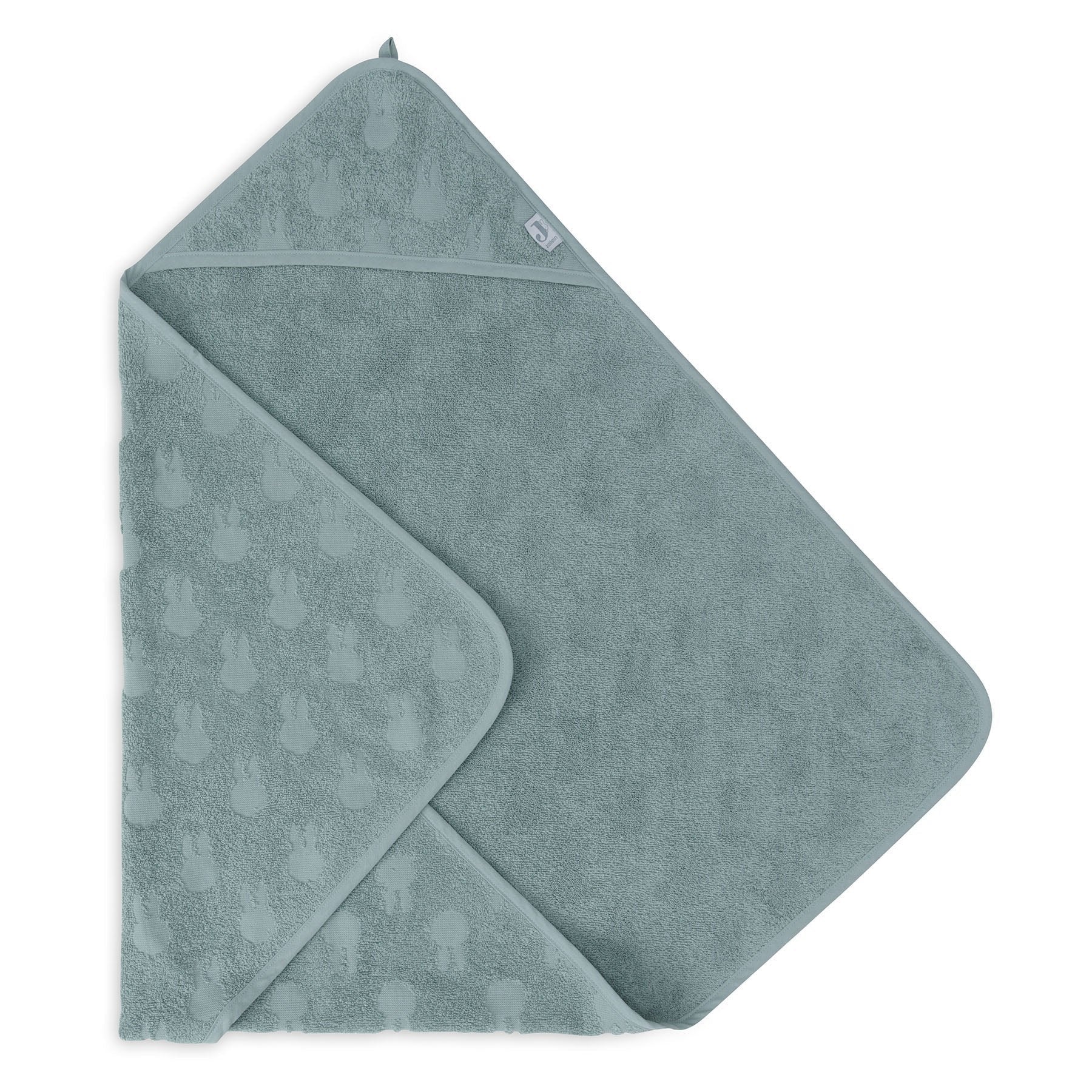 Jollein Badcape Terry 75x75cm Miffy Jacquard Sea Green