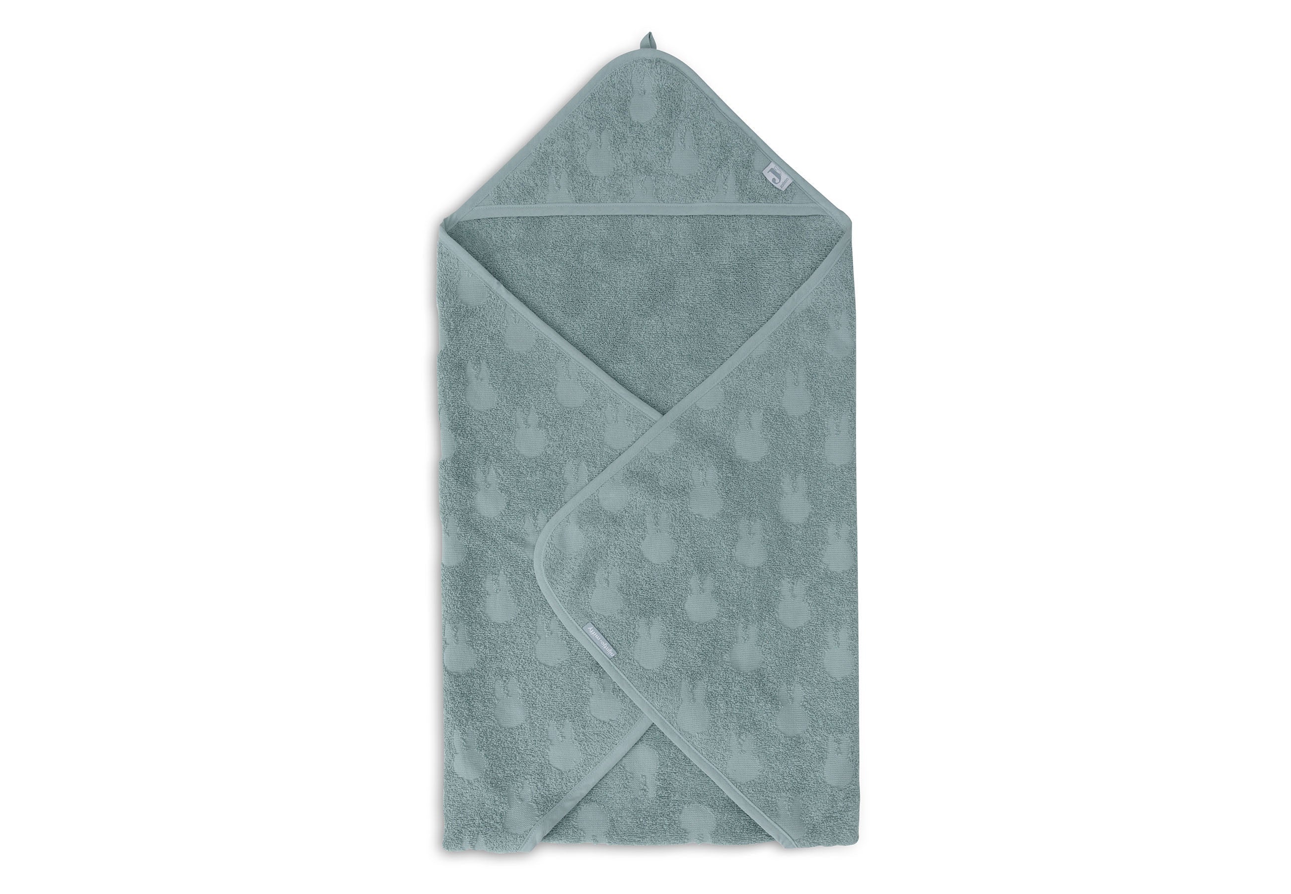 Jollein Badcape Terry 75x75cm Miffy Jacquard Sea Green