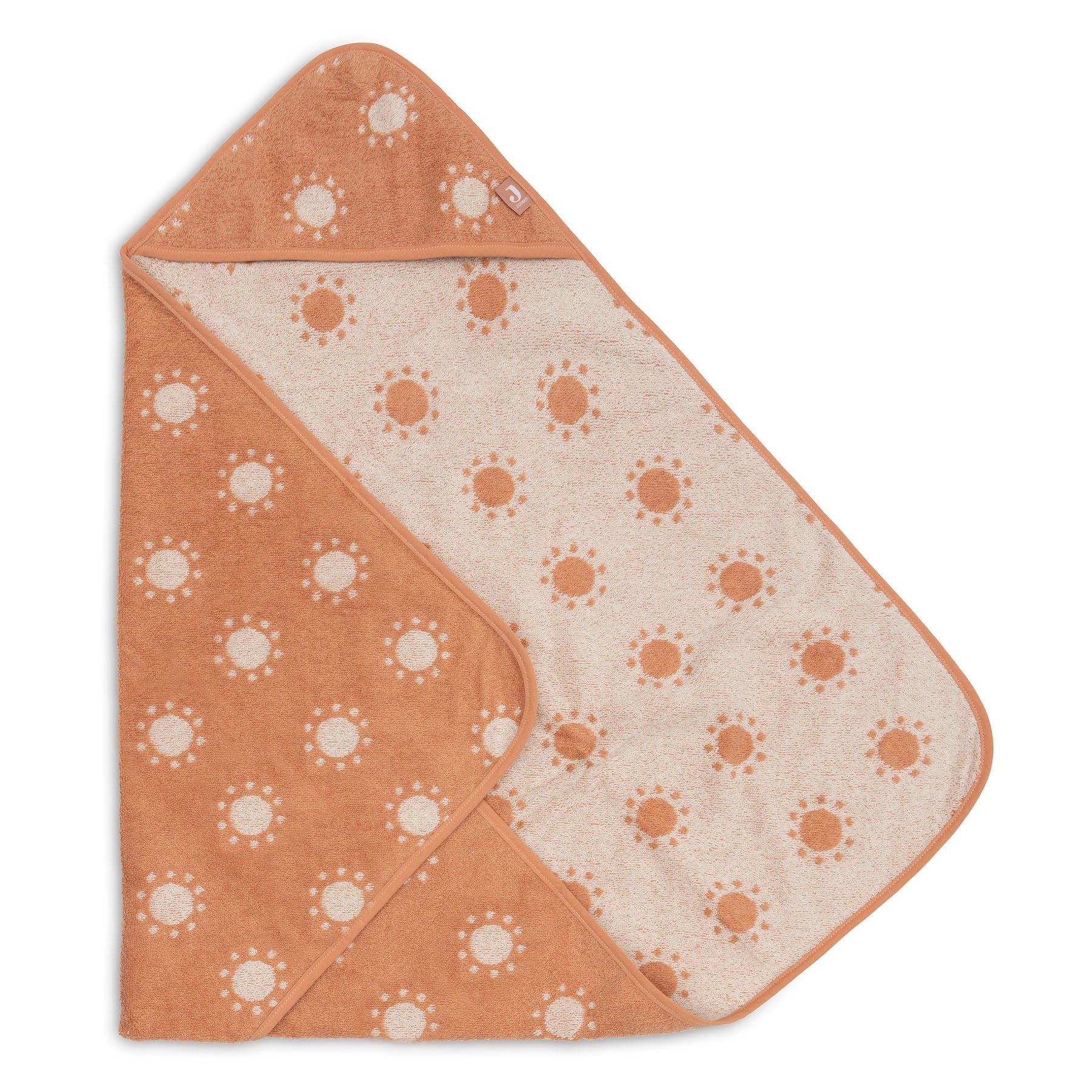 Jollein Bath Cape Terry 75x75cm Jacquard Sun