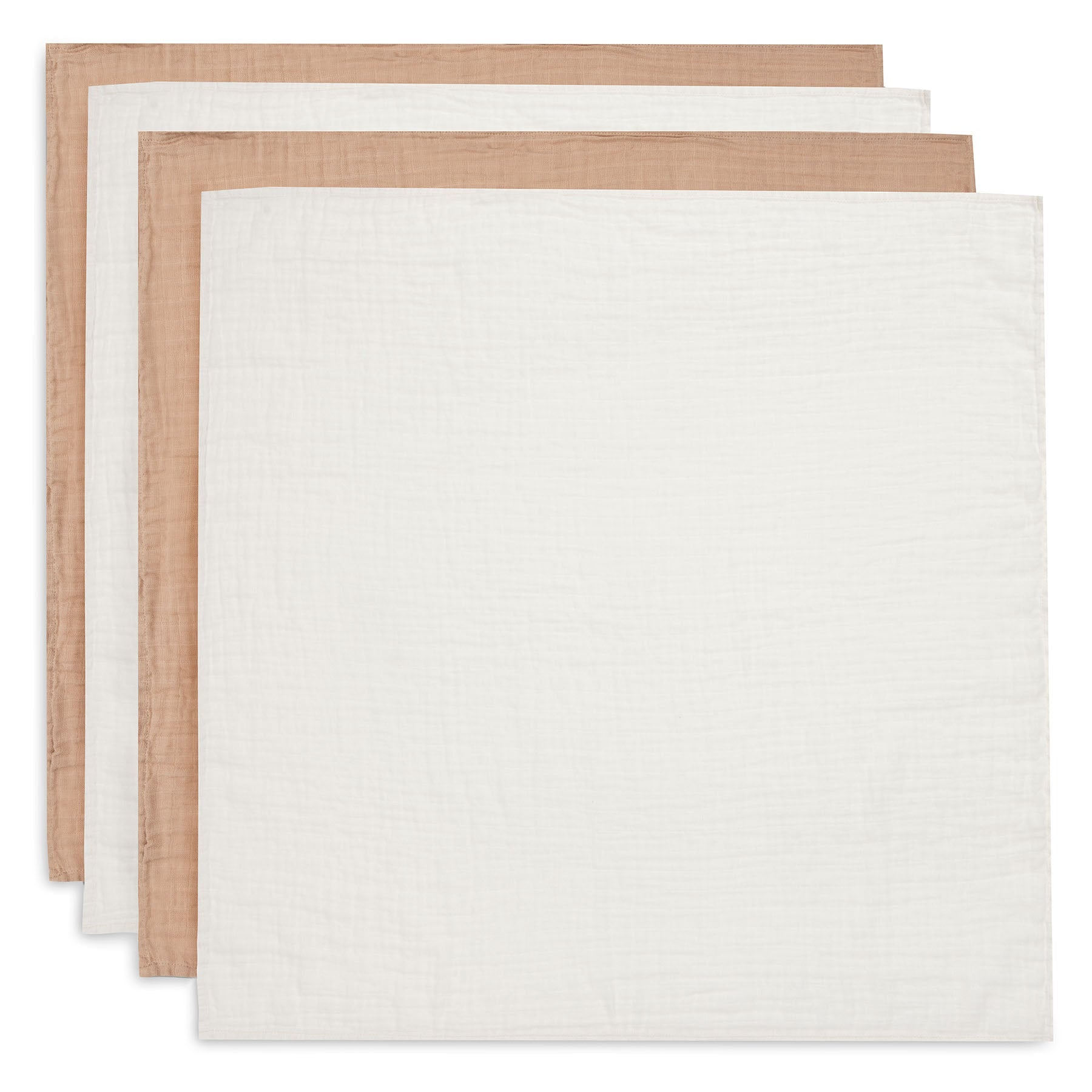 Jollein Hydrophilic Cloth Small 70x70cm Biscuit/Ivory (4Pack)