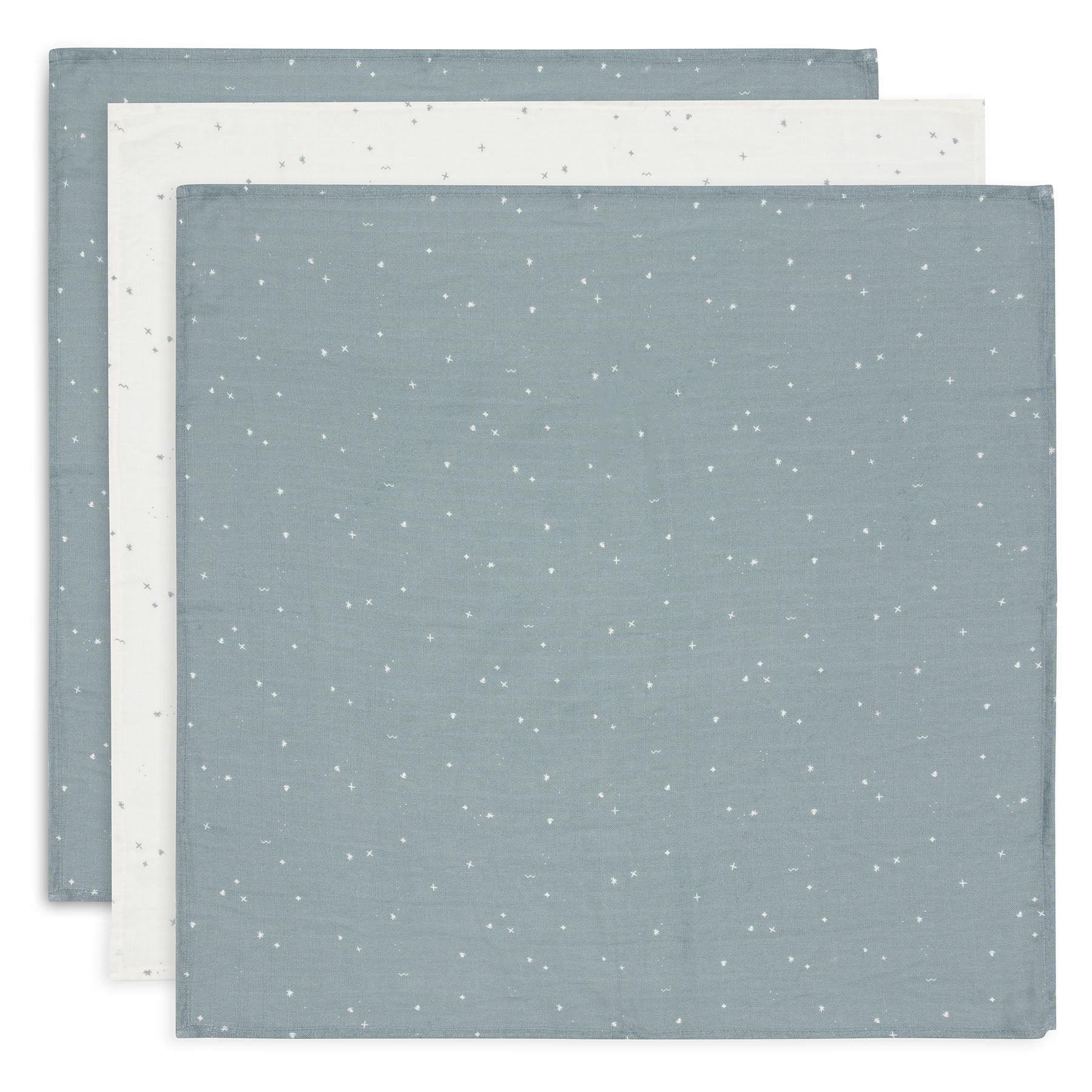 Jollein Hydrophilic Cloth 70x70cm Twinkling Sea Green (3pack)