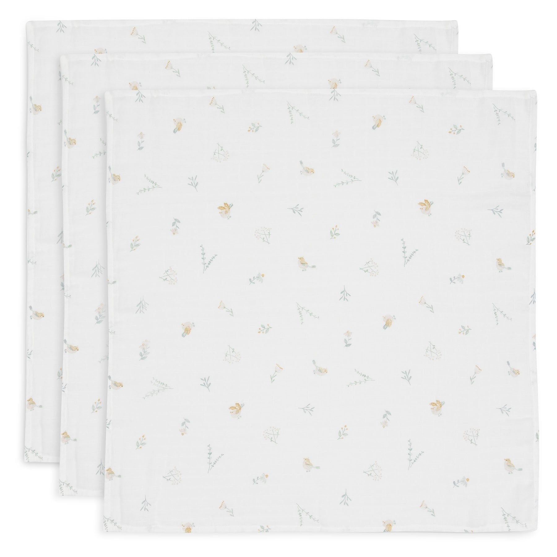 Jollein Hydrophilic Cloth 70x70cm Lovely Birds (3pack)