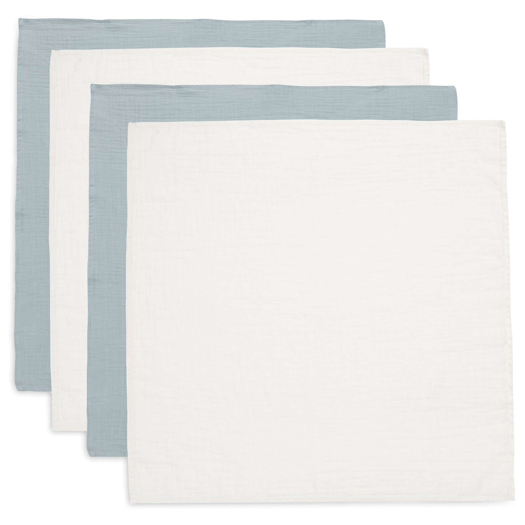 Jollein Hydrophilic Cloth Small 70x70cm Sea Green/Ivory (4Pack)