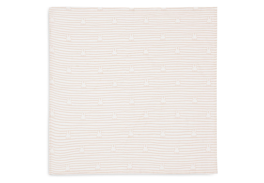 Jollein Hydrophilic cloth Small 70x70cm | Miffy Stripe BiscuIt (3pack)