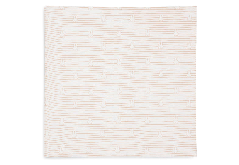 Jollein Hydrophilic cloth Small 70x70cm | Miffy Stripe BiscuIt (3pack)