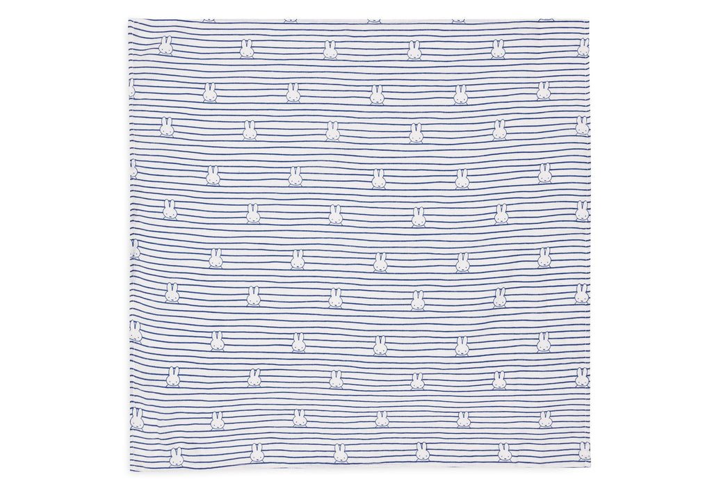 Jollein Hydrophilic cloth Small 70x70cm | Miffy Stripe Navy (3pack)