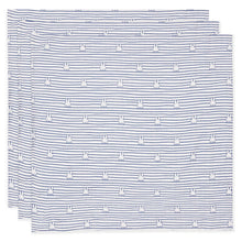 Jollein Hydrophilic cloth Small 70x70cm | Miffy Stripe Navy (3pack)