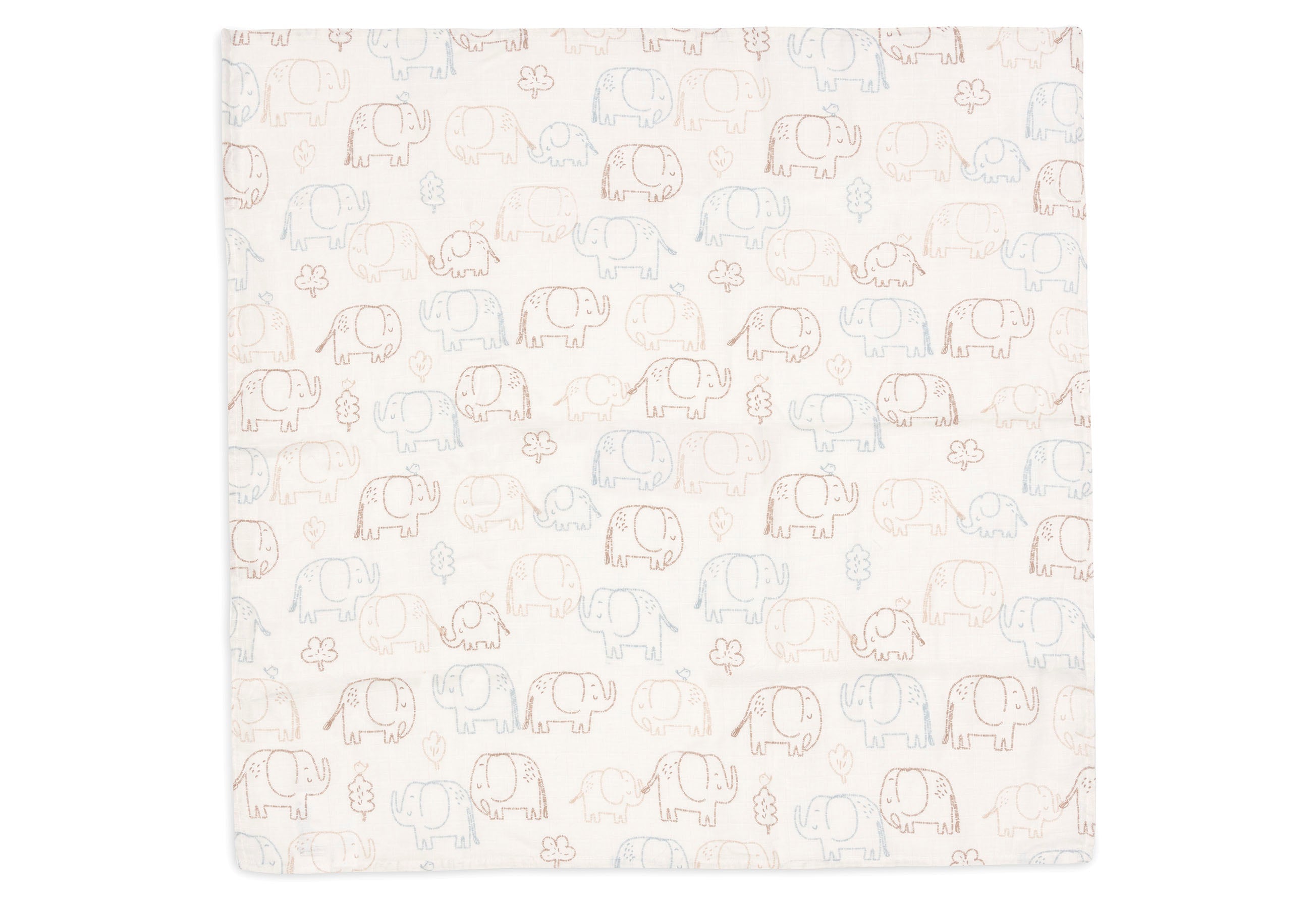 Jollein Hydrophilous Cloth Small 70x70cm | Elephant Tales | 3 pcs